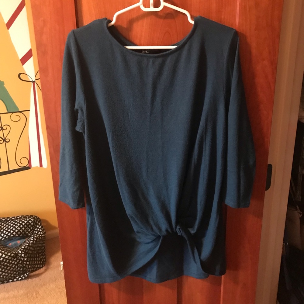 Gibson Cozy Twist Front Pullover